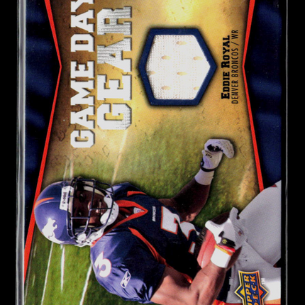 2009 Upper Deck Game Day Gear Eddie Royal #NFL-ER Jersey Patch