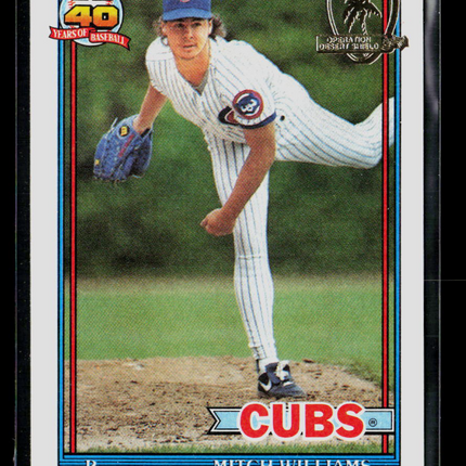 1991 Topps Mitch Williams #335 Desert Shield