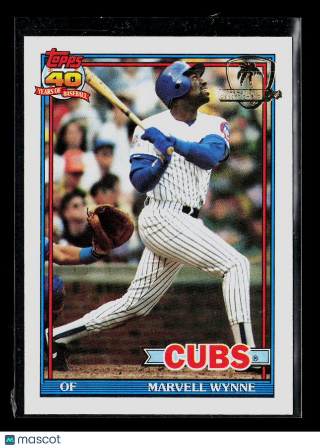 1991 Topps Desert Shield Marvell Wynne #714
