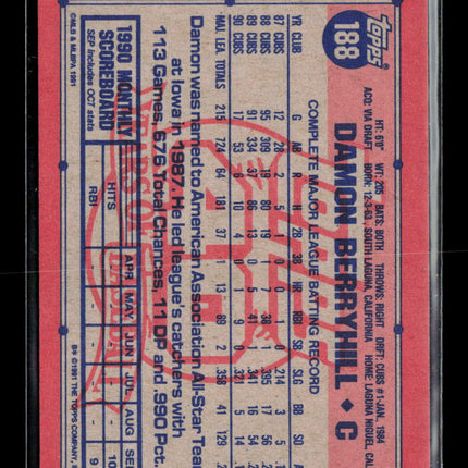 1991 Topps Desert Shield Damon Berryhill #188