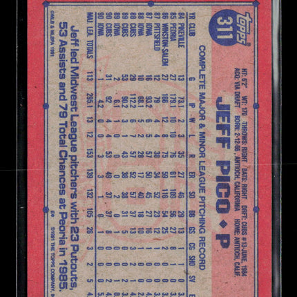 1991 Topps Desert Shield Jeff Pico #311