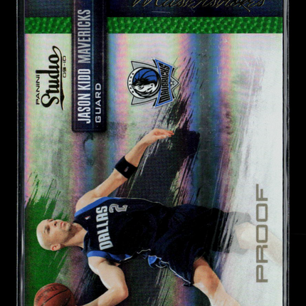 2010 Panini Studio Masterstrokes Jason Kidd #7 Proof 013/199