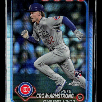 2024 Topps Chrome Update Pete Crow-Armstrong #USC158 Prism Refractor RC
