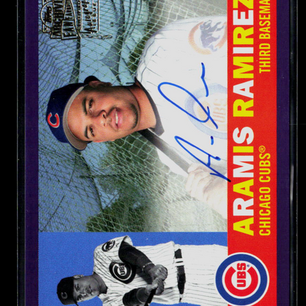 2021 Topps Archives Fan Favorites Aramis Ramirez #FFA-AR Purple Auto /150