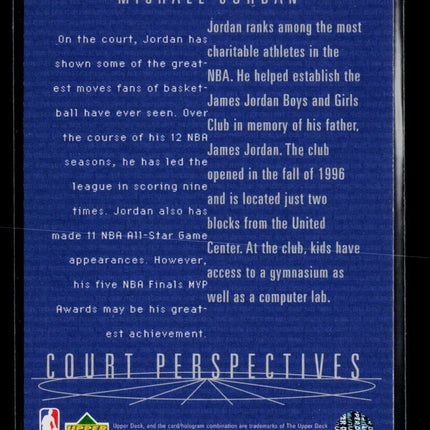 1997 Upper Deck Court Perspectives Michael Jordan #165