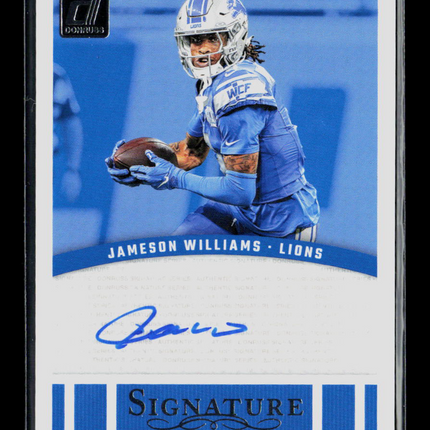 2024 Donruss Signature Series Jameson Williams #SSE-JWI Auto