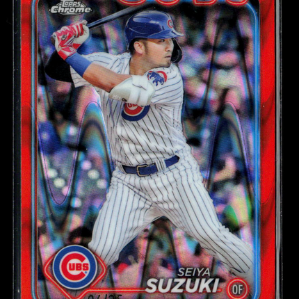 2024 Topps Chrome Seiya Suzuki #13 Orange Wave Refractor 06/25