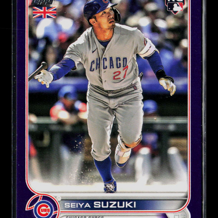 2022 Topps UK Edition Seiya Suzuki #165 Purple RC /50
