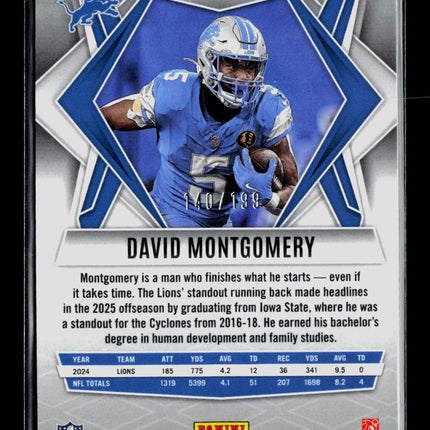 2025 Panini Phoenix David Montgomery #108 Snowflake /199