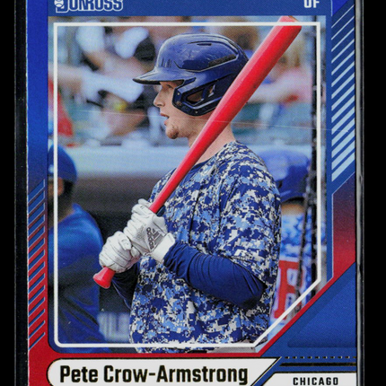 2024 Donruss Pete Crow-Armstrong #85 Blue Red