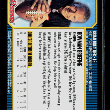 2000 Bowman Brian Urlacher #178