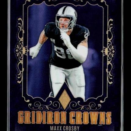 2025 Panini Phoenix Gridiron Crowns Maxx Crosby #GC-MCY