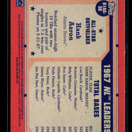 2026 Topps 75 Years of Baseball Hank Aaron #91AS-38 Blue 091/150