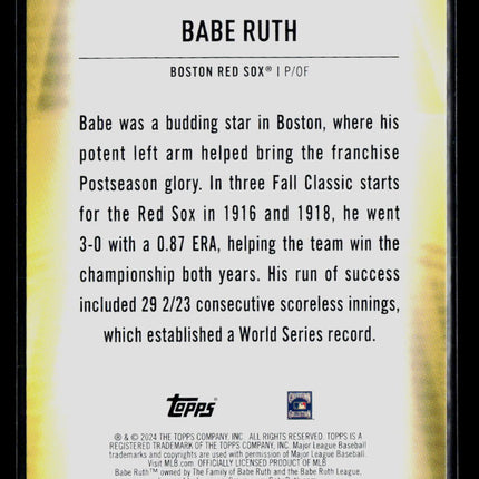 2024 Topps Home Field Advantage Babe Ruth #LHA-11