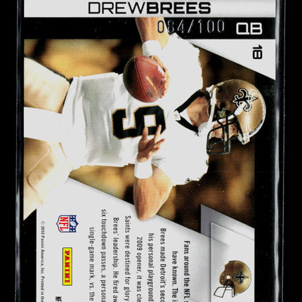 2010 Panini Gridiron Gear Gamebreakers Drew Brees #18 /100
