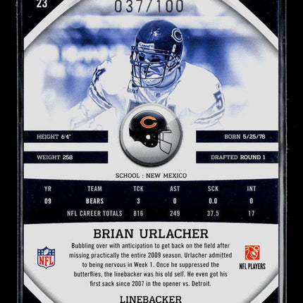 2010 Panini Gridiron Gear Brian Urlacher #23 037/100