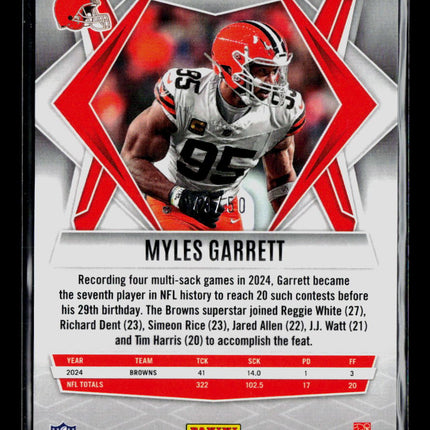 2025 Panini Phoenix Myles Garrett #73 Snowflake /50