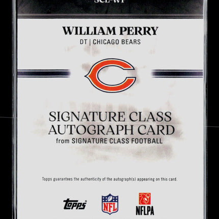 2025 Topps Signature Class Football William Perry #SCL-WP Auto