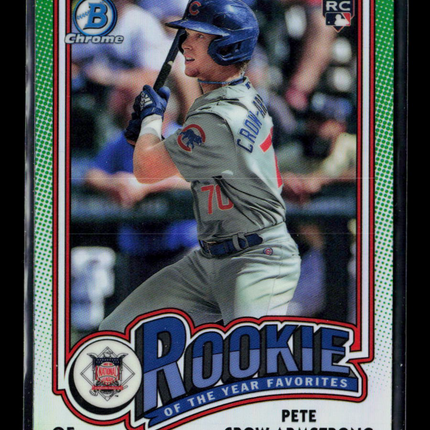 2024 Bowman Chrome Pete Crow-Armstrong #ROY-13 Green RC