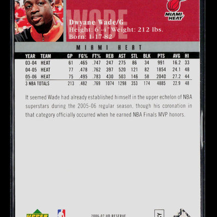 2007 Upper Deck Reserve Dwyane Wade #101