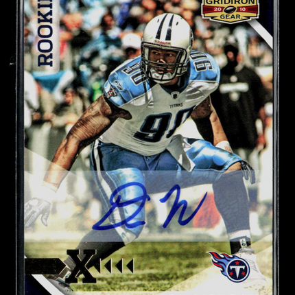 2010 Panini Gridiron Gear Derrick Morgan #180 169/299 Auto