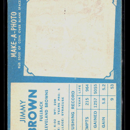 1961 Topps Jimmy Brown #71