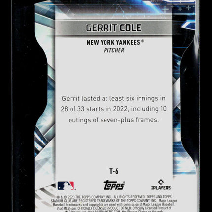 2023 Topps Stadium Club Triumvirates Gerrit Cole #T-6