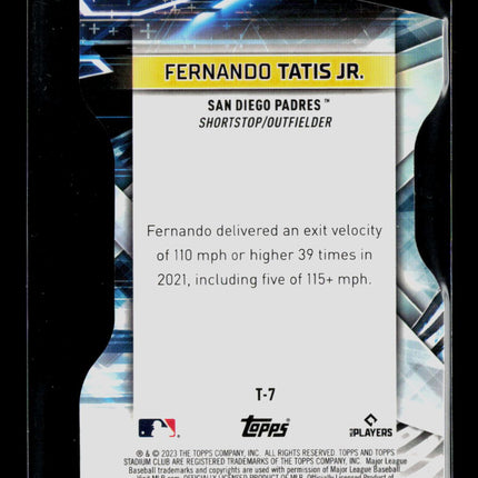 2023 Topps Stadium Club Triumvirates Fernando Tatis Jr. #T-7