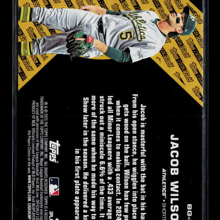 2025 Topps Black Gold Jacob Wilson #BG-25 RC