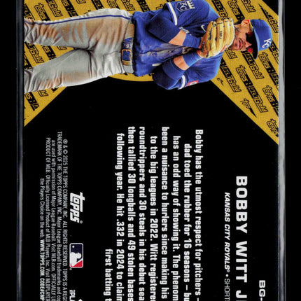 2025 Topps Black Gold Bobby Witt Jr. #BG-16