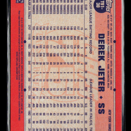 2020 Topps 75 Years of Baseball Derek Jeter #T91-30 Pink Border