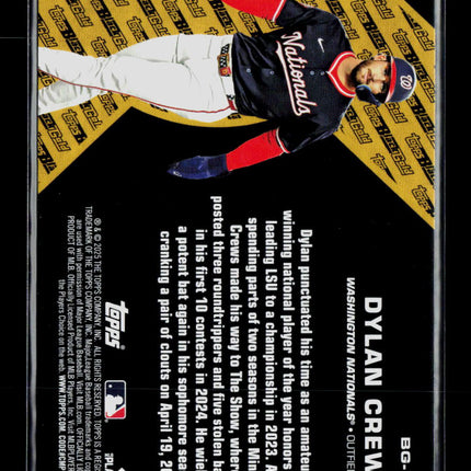 2025 Topps Black Gold Dylan Crews #BG-11 RC