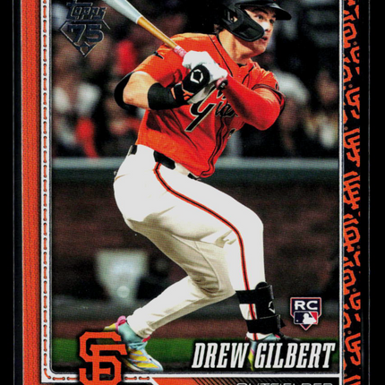 2026 Topps Drew Gilbert #155 Team Logo Border RC