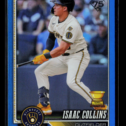 2026 Topps Isaac Collins #202 Blue /150