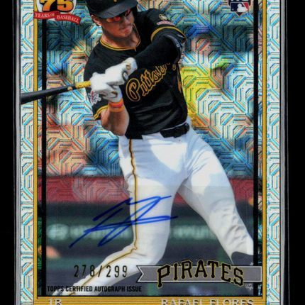 2026 Topps Chrome 1991 Topps Rafael Flores #91C2-9 Mega Box Mojo /299 RC Auto