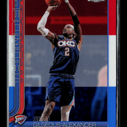 2026 Topps Chrome Shai Gilgeous-Alexander #10 Red White Blue
