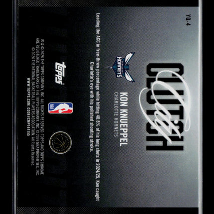 2026 Topps Chrome Clutch City Kon Knueppel #YQ-4 RC