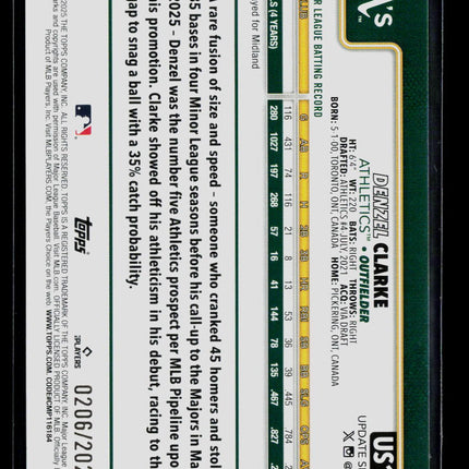 2025 Topps Update Series Denzel Clarke #US14 Gold RC /2025