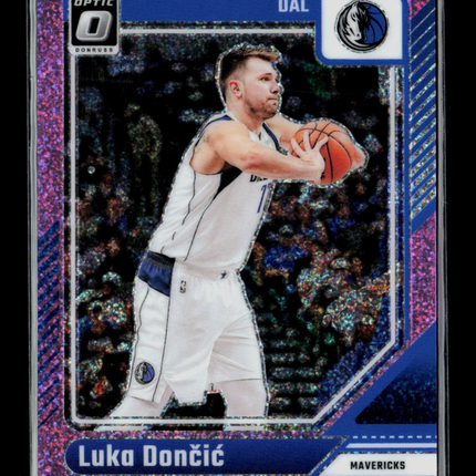 2025 Panini Donruss Optic Luka Doncic #214 Pink Glitter 172/275