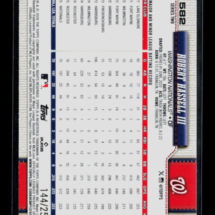 2024 Topps Series Two Robert Hassell III #582 Purple /250