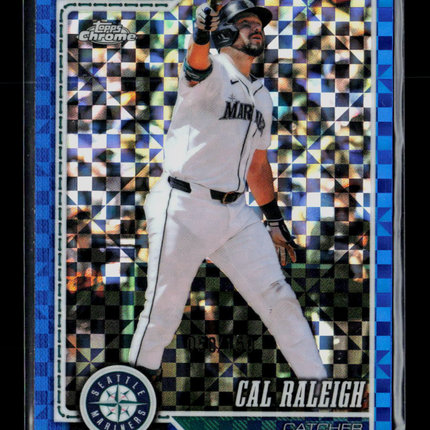 2026 Topps Chrome Cal Raleigh #9 Blue X-Fractor /150