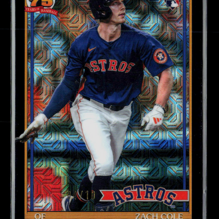 2026 Topps Chrome 1991 Topps Zach Cole #91C2-28 Mega Box Mojo Black /10 RC