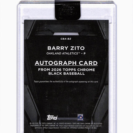 2026 Topps Chrome Black Barry Zito #CBA-BZ Auto