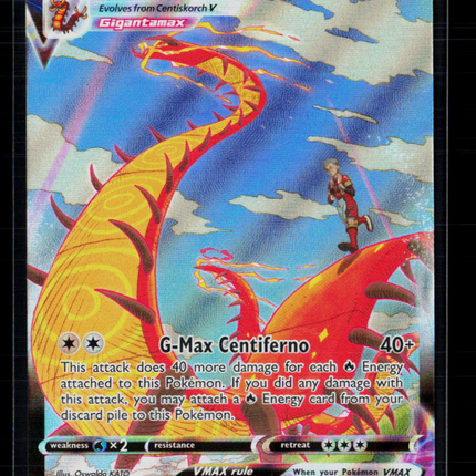 Pokemon 2022 Lost Origin Centiskorch VMAX CSR #TG15/TG30