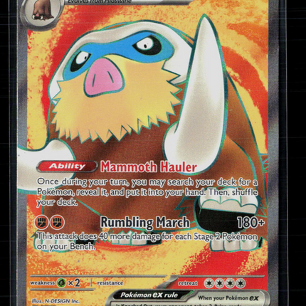 Pokemon 2025 Journey Together Mamoswine EX FA #174/159