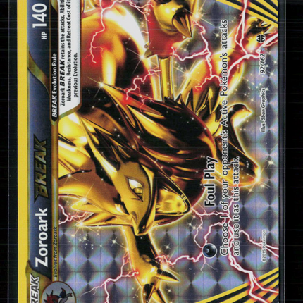Pokemon 2015 BREAKthrough Zoroark Break #92/162