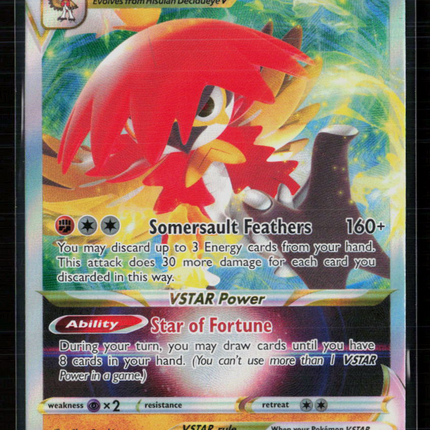 Pokemon 2022 Astral Radiance Hisuian Decidueye VSTAR #84/189