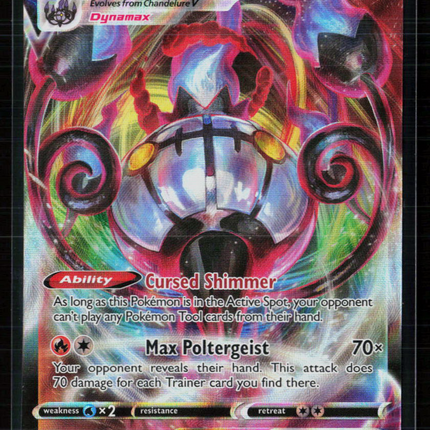 Pokemon 2022 Fusion Strike Chandelure VMAX #40/264