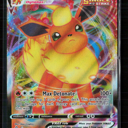 Pokemon 2021 Evolving Skies Flareon VMAX #18/203