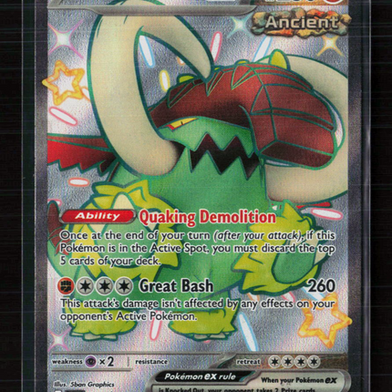 Pokemon Scarlet & Violet Great Tusk EX FA #SVP EN 072